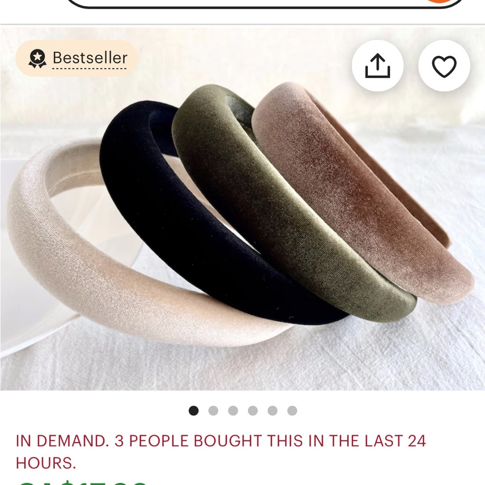 Black Velvet Headband Hairband